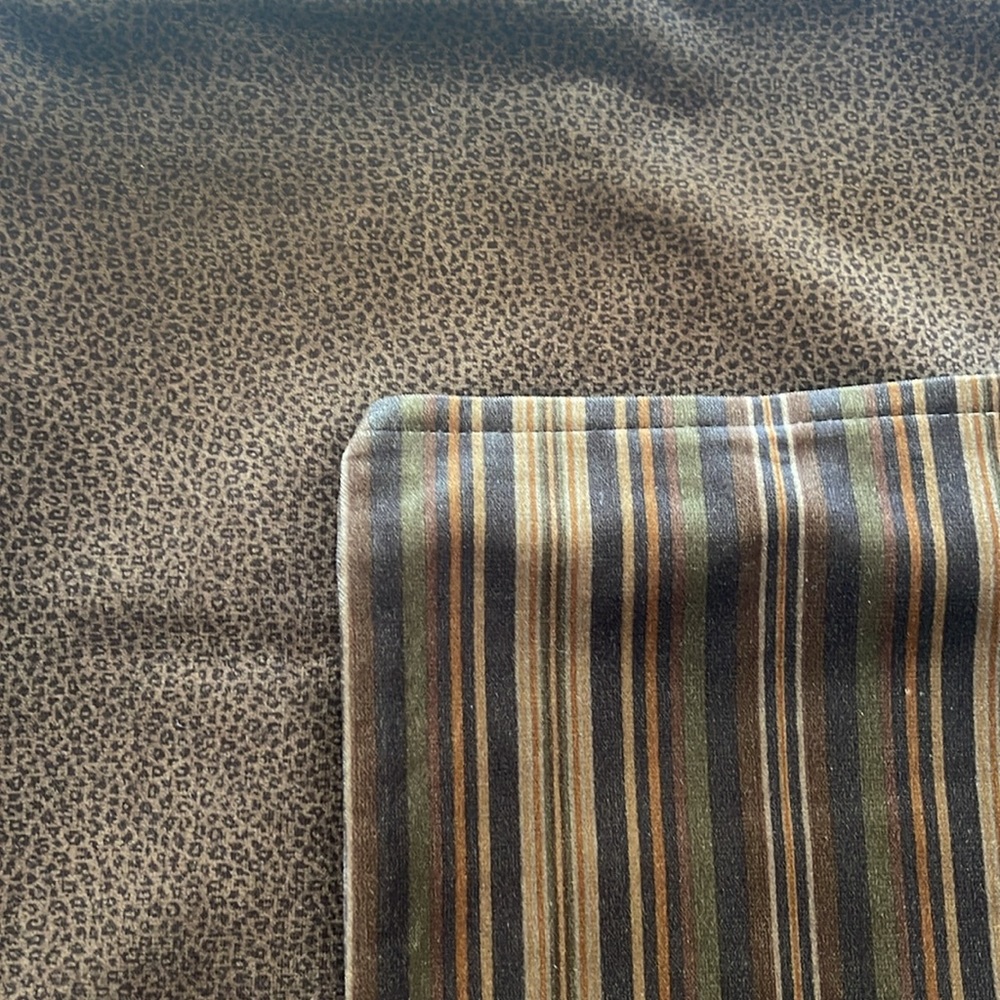 Striped and Leopard print Accent Pillow covers - 2 sets of 2